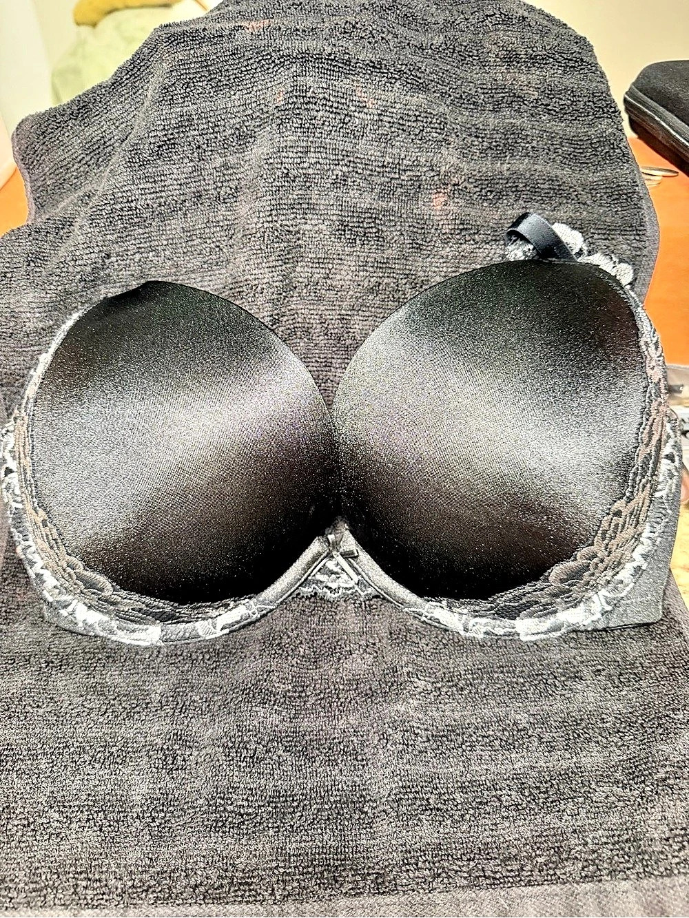 Cacique Black Lace Bra 38DD